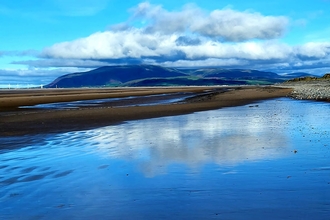 Earnse Bay on a sunny day.