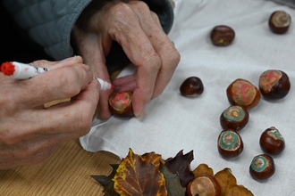 Decorating conkers