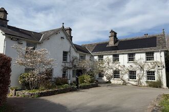 An old farmhouse in spring.