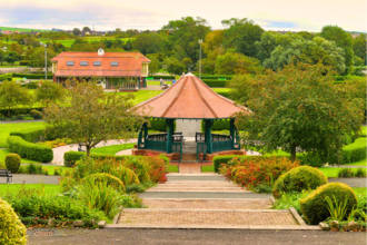 Barrow bandstand in Barrow park.