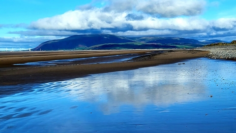 Earnse Bay on a sunny day.