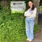 Lucy outside Plumgarths